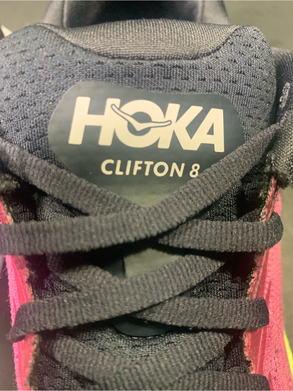 HOKA Clifton 8 Women’s Fuchsia Running Walking Sneakers Shoe Size-9.5 - Picture 8 of 12
